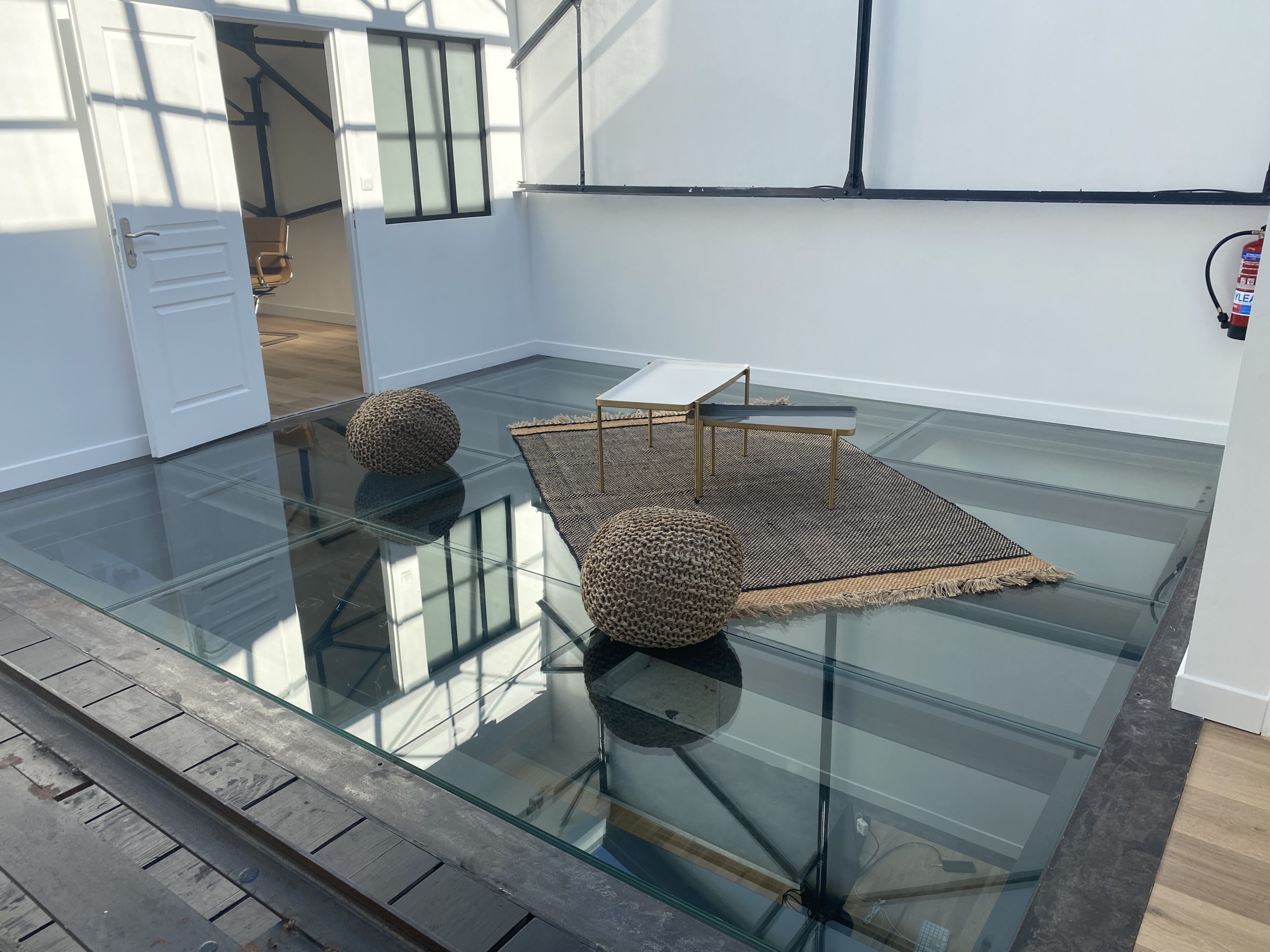 plancher en verre