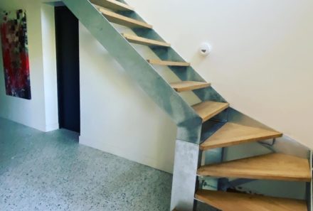 Escalier métal & bois sur mesure