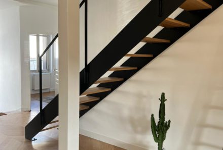 Escalier metal & bois sur mesure