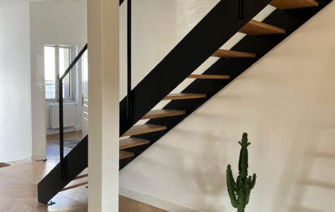 Escalier metal & bois sur mesure