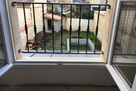 Garde corps fenêtre sur mesure