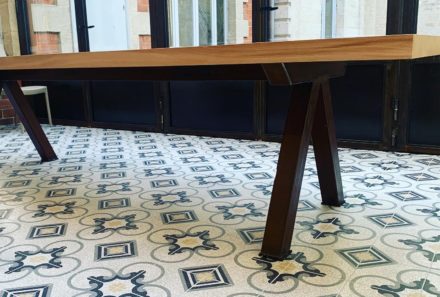 Table métal & bois sur mesure