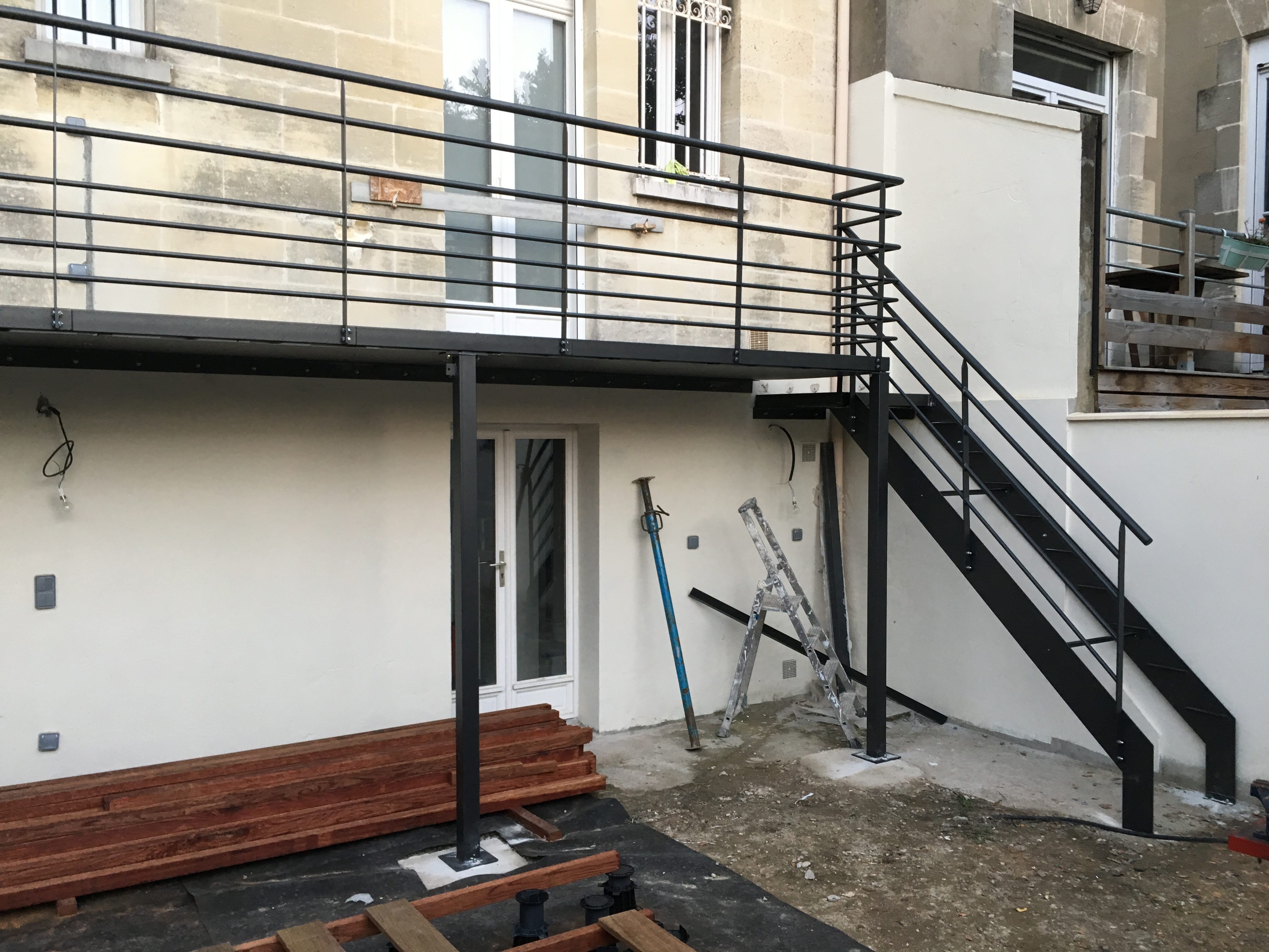 Balcon métallique sur mesure - Métallier Bordeaux