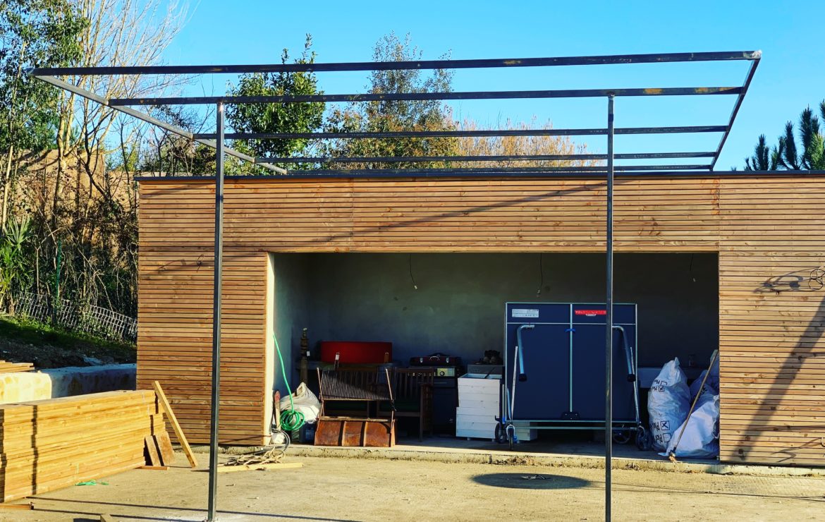 Pergola en acier sur mesure