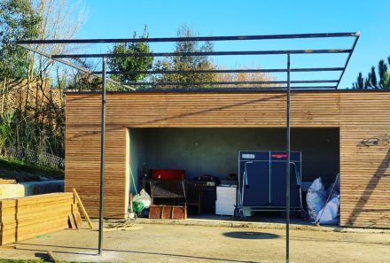 Pergola en acier sur mesure