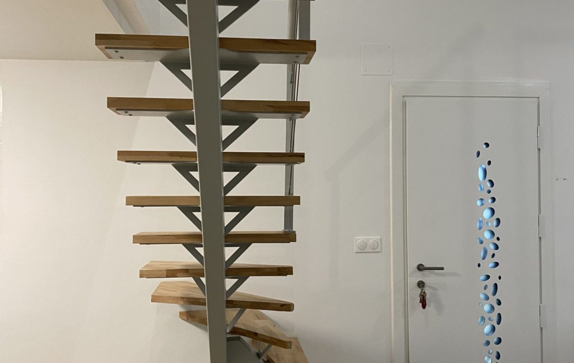Escalier métal et bois sur mesure