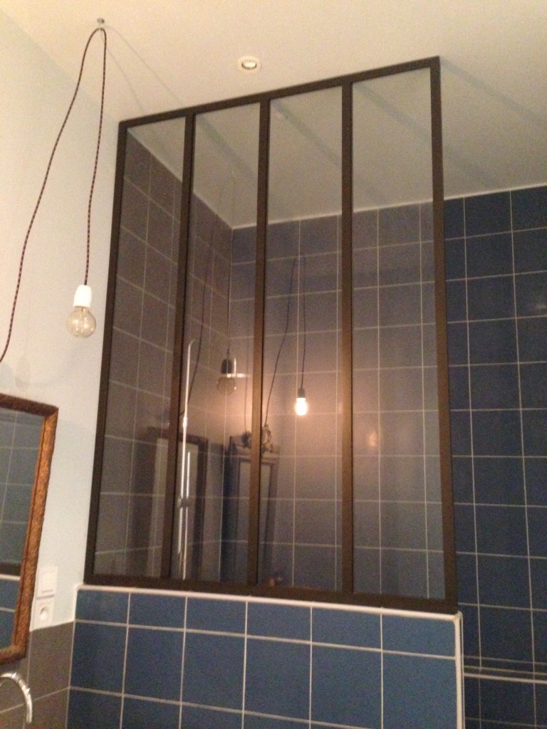 Verrière d'intérieur salle de bain