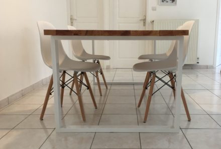 Table métal & bois sur mesure