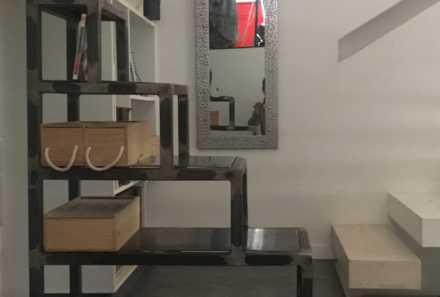 Meuble escalier sur roulette et sur mesure