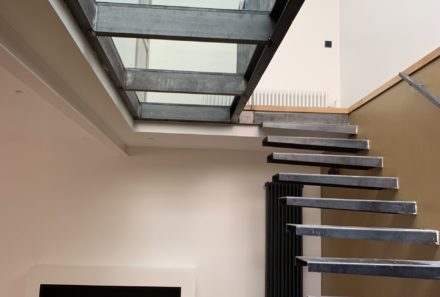 Escalier et plancher en verre sur mesure