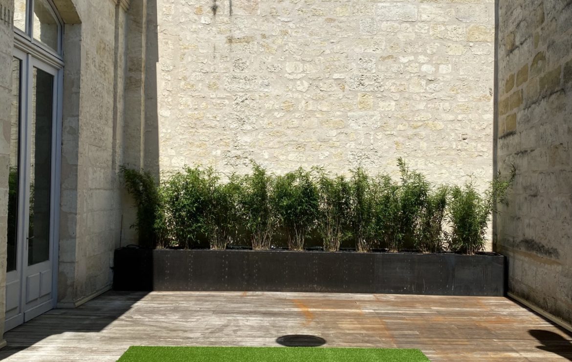 Jardinière sur mesure en acier corten