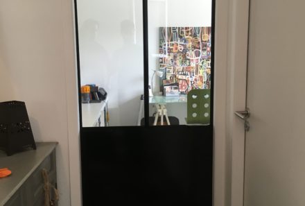 Porte verrière d’intérieur sur mesure