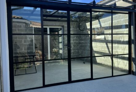 Verrière extérieure sur mesure  style orangerie